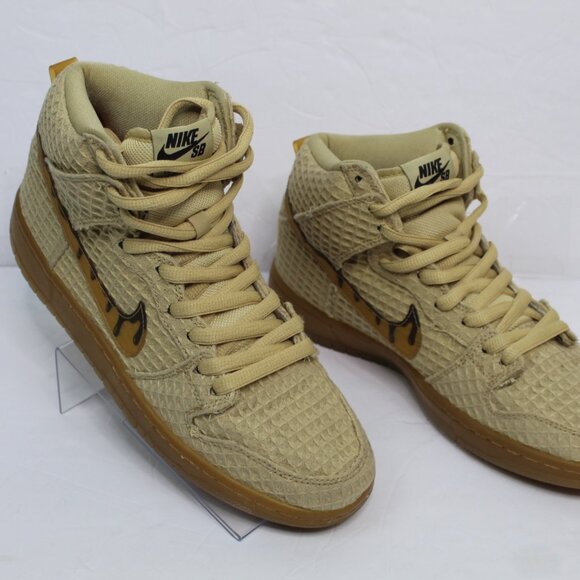 Nike SB Dunk High Premium Hemp Chicken and Waffle Size 9 - Used without box - Picture 6 of 14